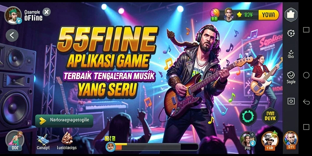 Tampilan gameplay 55FIVE yang menarik dan interaktif.