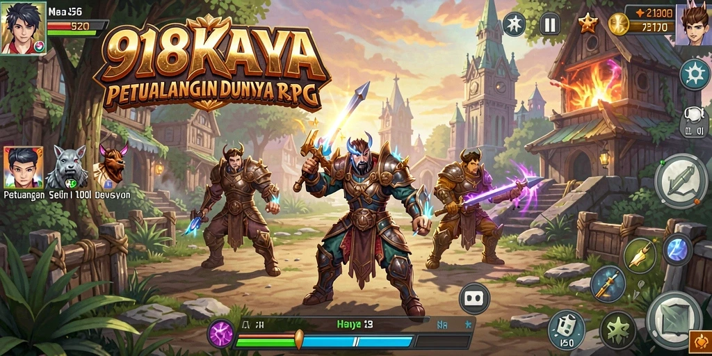 Screenshot gameplay RPG yang mendebarkan dari 918KAYA.