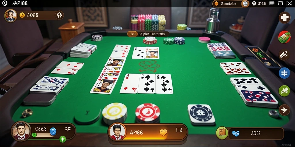 Tampilan grafis menarik dari gameplay Gaple API88.