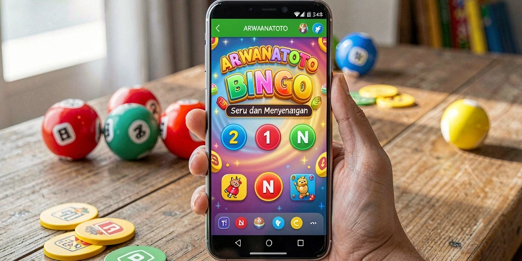 Tampilan menarik dari gameplay bingo di ARWANATOTO.