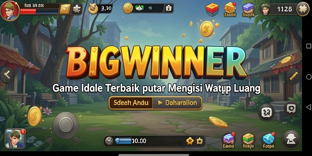 Tangkapan layar menampilkan gameplay santai BIGWINNER yang menarik.
