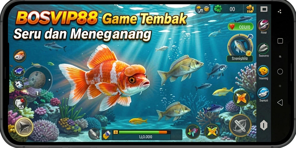 Tampilan menarik dalam gameplay Tembak Ikan BOSVIP88.