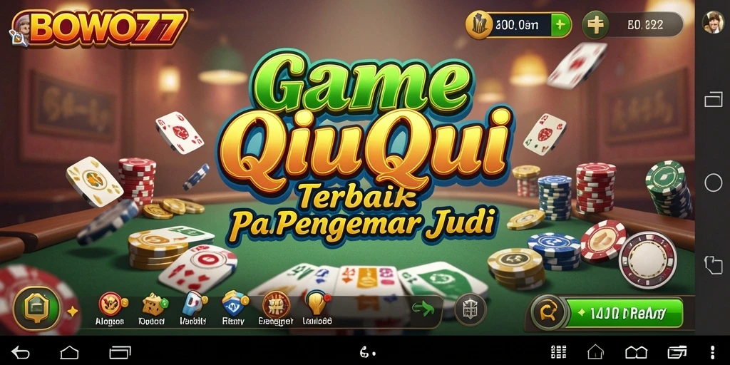 Screenshot gameplay QiuQiu BOWO77 yang menarik.