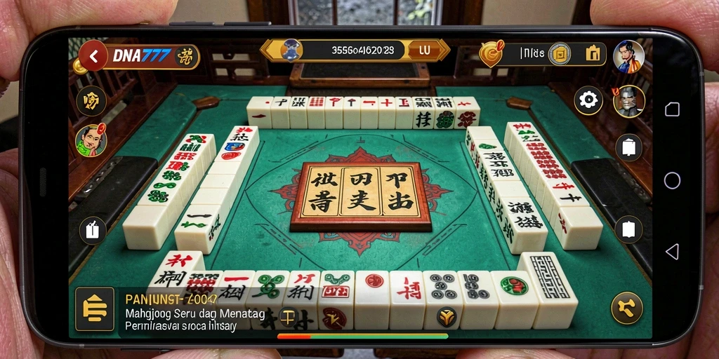 Gameplay Mahjong menarik di DNA777 dengan grafis modern.