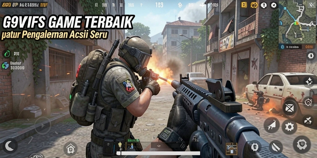 Screenshot G9VIP menampilkan aksi tembak-menembak yang mendebarkan.