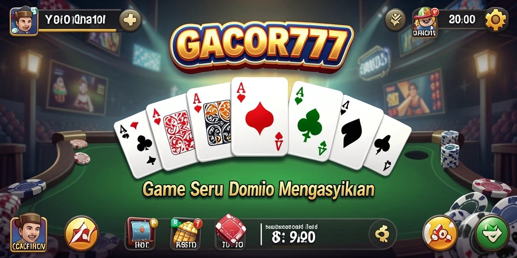 Tampilan gameplay Domino yang menarik dan dinamis.