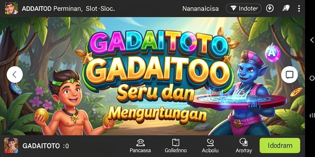 Screenshot gameplay GADAITOTO menampilkan keseruan permainan Slot.