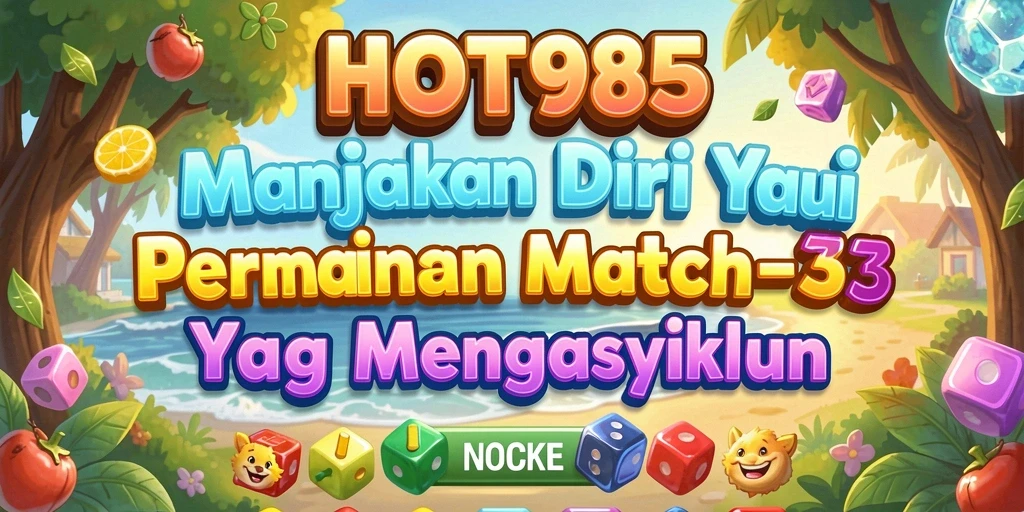 Gameplay seru HOT985 dengan kombinasi Match-3 yang menantang.