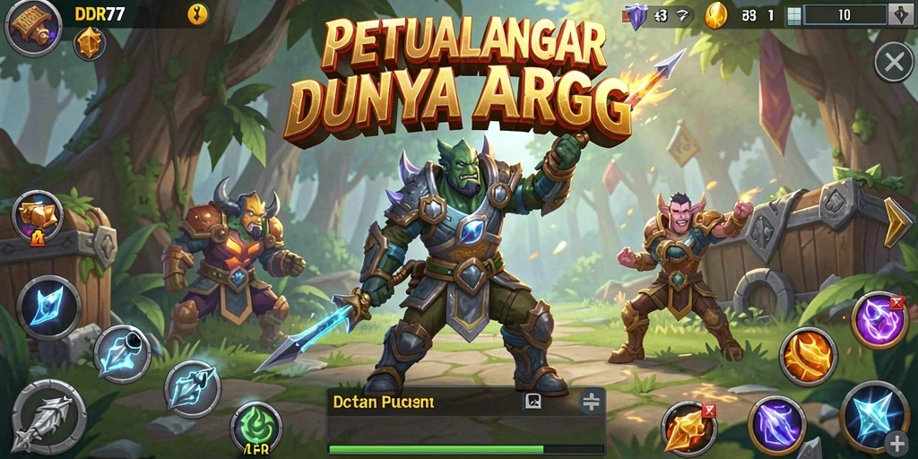 Screenshot gameplay ARPG IDR77 yang menarik dan penuh aksi.