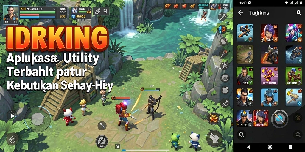 Tampilan antarmuka IDRKING yang sederhana dan fungsional.