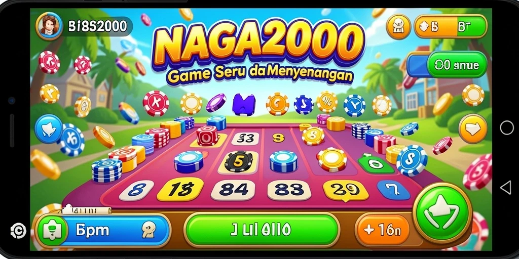 Tampilan seru gameplay Bingo di NAGA2000.