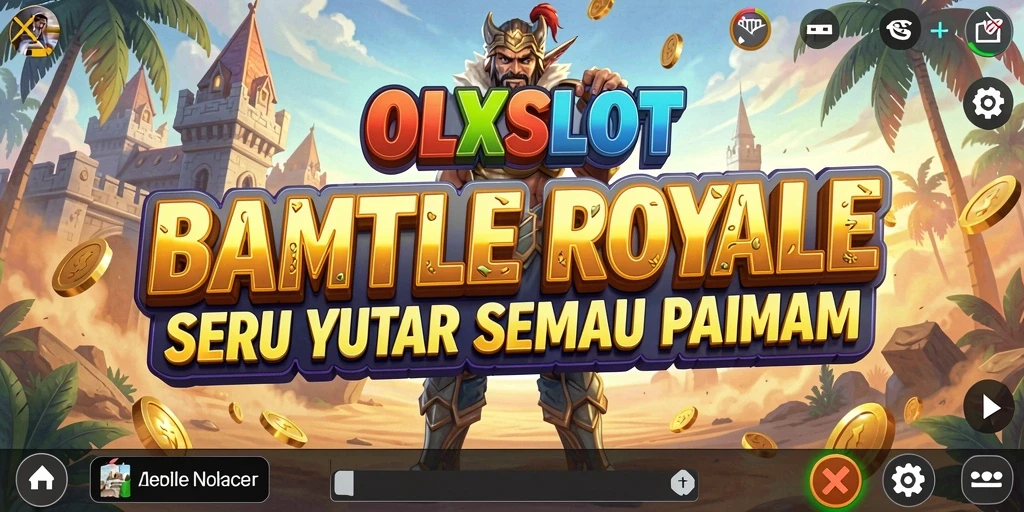 Tampilan gameplay seru dari OLXSLOT dalam momen pertarungan Battle Royale.