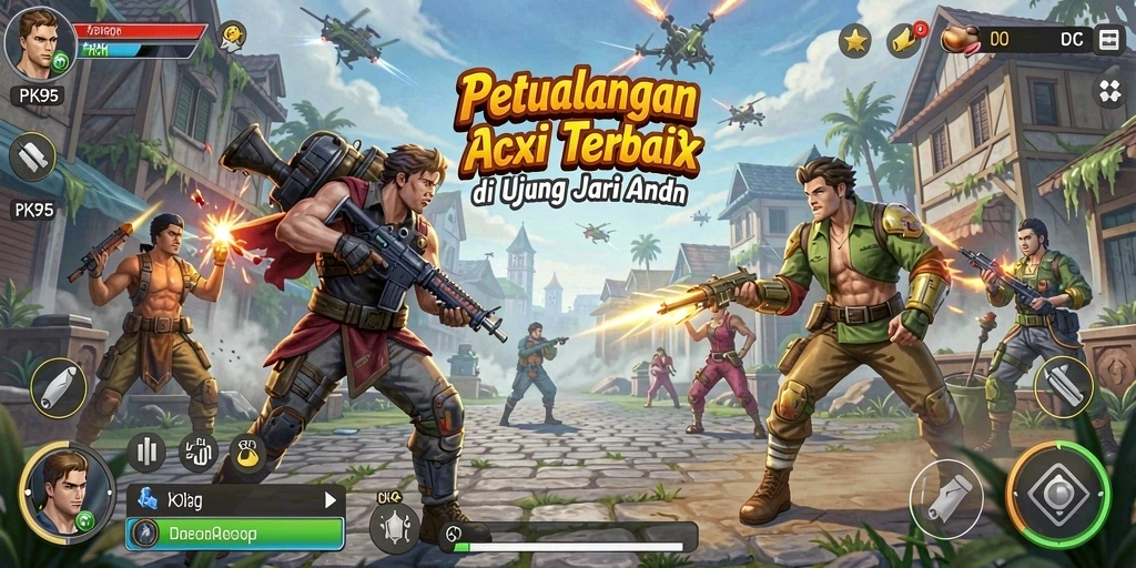 Tampilan gameplay PK95 yang menegangkan dan mendebarkan.