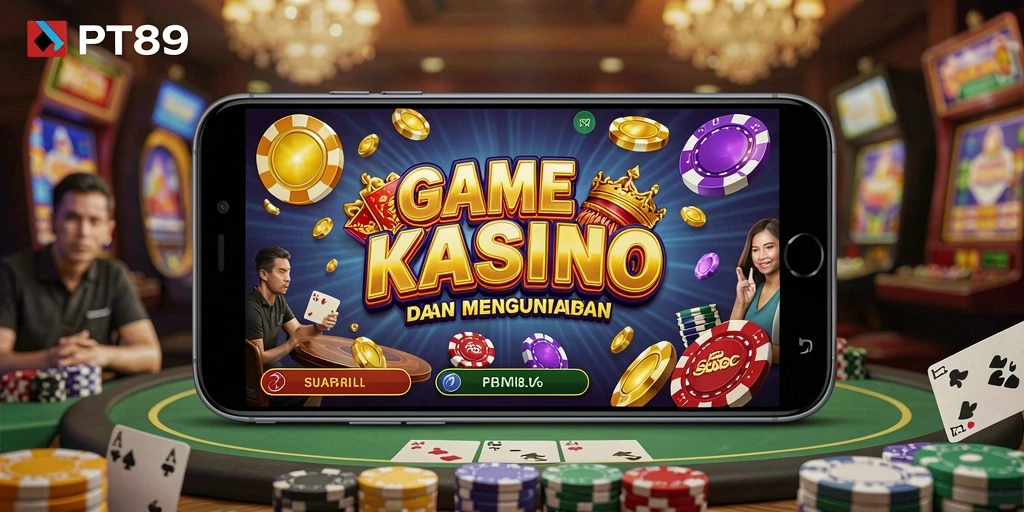 Tangkapan layar PT89 menampilkan gameplay Kasino yang mendebarkan.