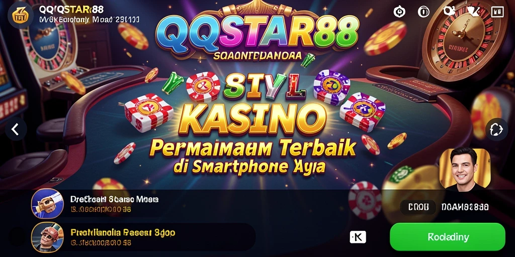Tampilan menakjubkan dari gameplay QQSTAR88 yang membawa kasino ke genggaman Anda.