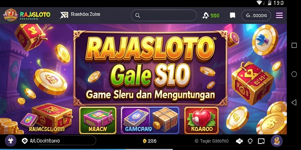 Tampilan menarik dari gameplay RAJASLOTO dengan putaran seru.