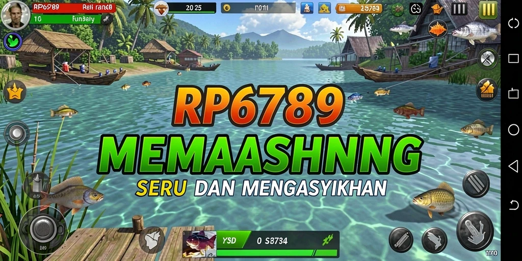 Tampilkan gameplay seru dari RP6789 dengan memancing ikan besar.