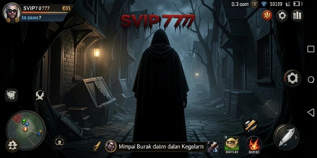 Tampilan gameplay <strong>SVIP777</strong> yang mencekam dan penuh ketegangan.
