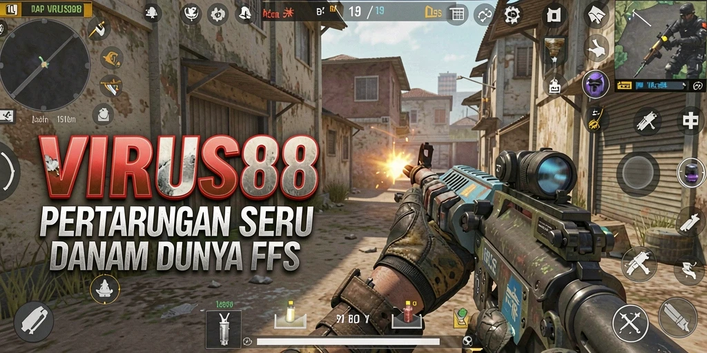 Gameplay seru dalam <strong>VIRUS88</strong> dengan aksi tembak-menembak yang mendebarkan.