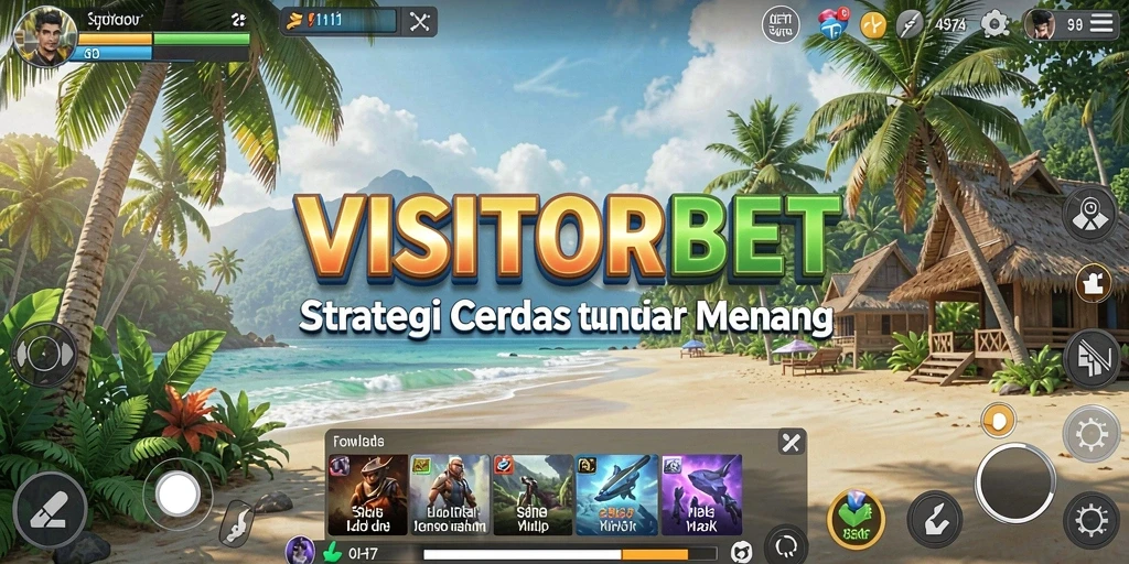Tampilan gameplay strategi yang mendebarkan dari VISITORBET.