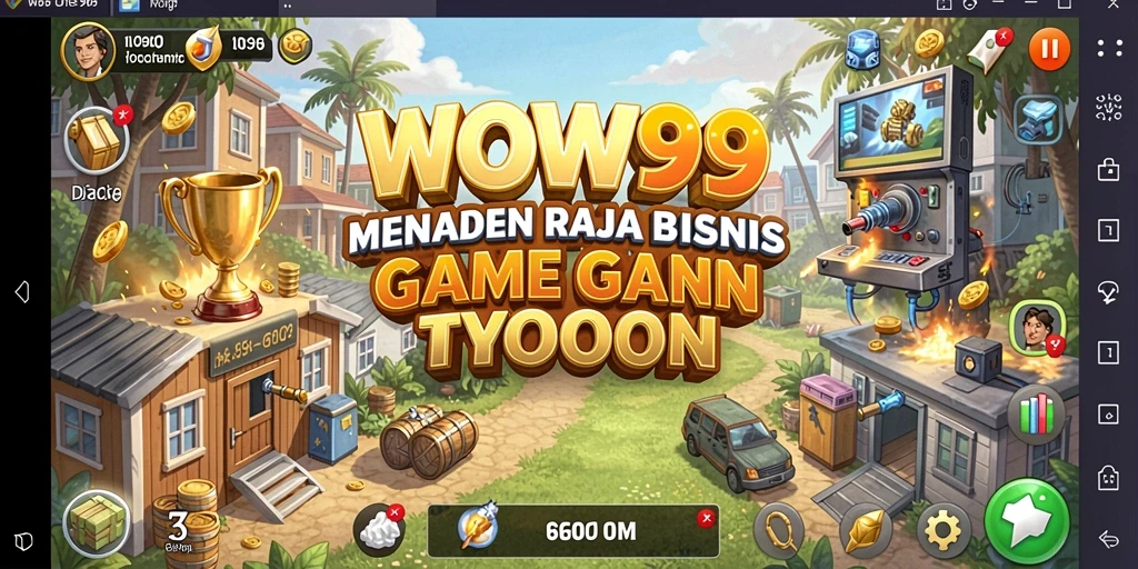Screenshot menunjukkan gameplay Tycoon yang menarik dalam WOW99.